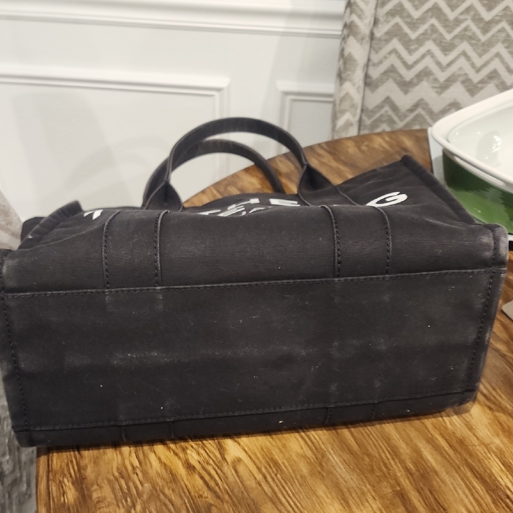 Marc Jacobs Black Tote with White Lettering - Picture 6 of 8